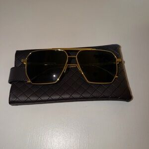 Bottega Veneta Gold Frame Sunglasses